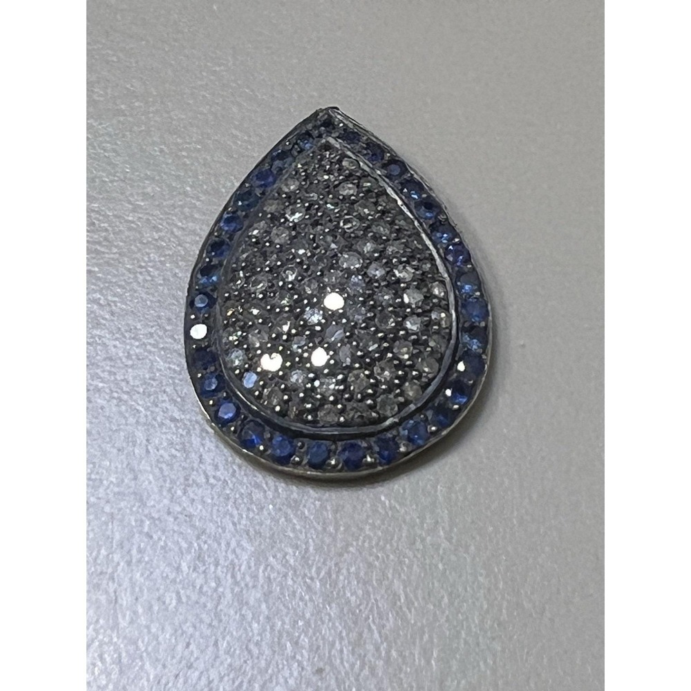 Sapphire And Diamond Pendant Melee Stones